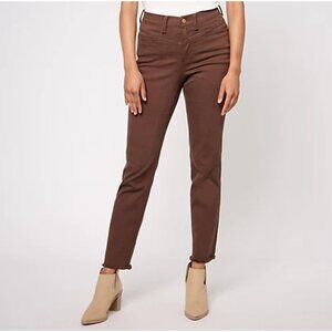 Denim & Co. Chocolate Brown Canyon Retreat Heartland Denim Size Reg 16